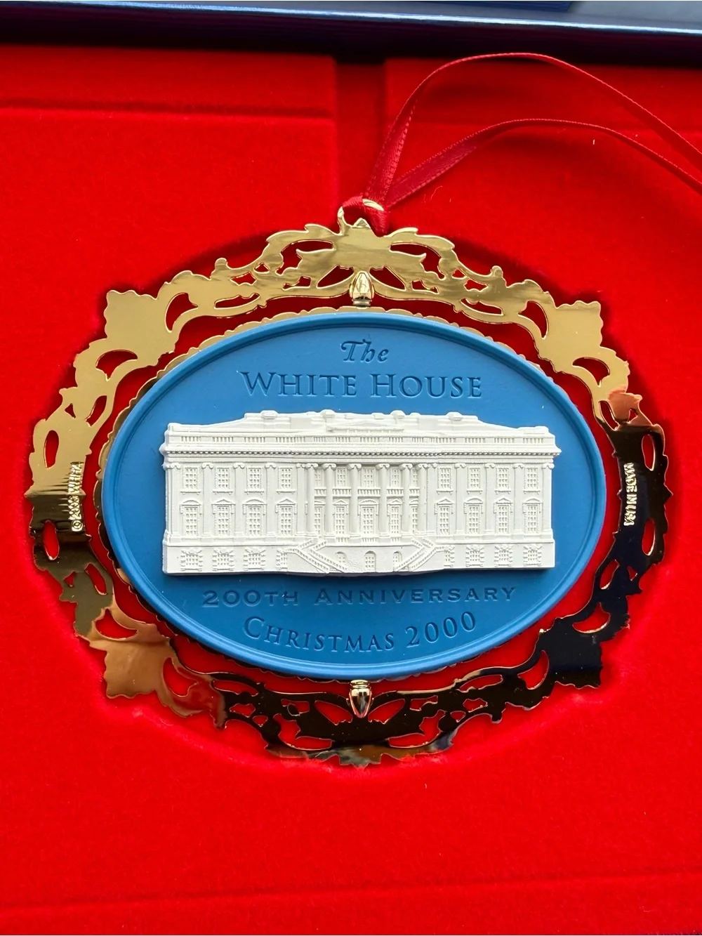 Set of White House Historical Association Christmas Ornament 1997, 1999 and 2000